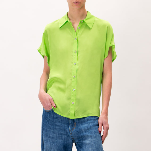 Wu'side-Camicia mezza manica - verde mela