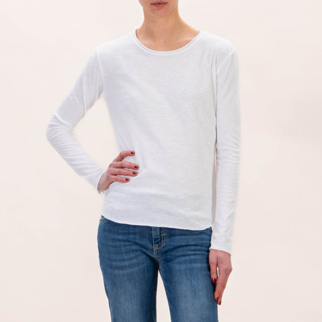 Zeroassoluto-T-shirt girocollo - Bianco