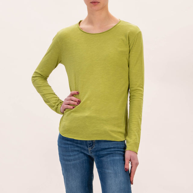 Zeroassoluto-T-shirt girocollo - oliva