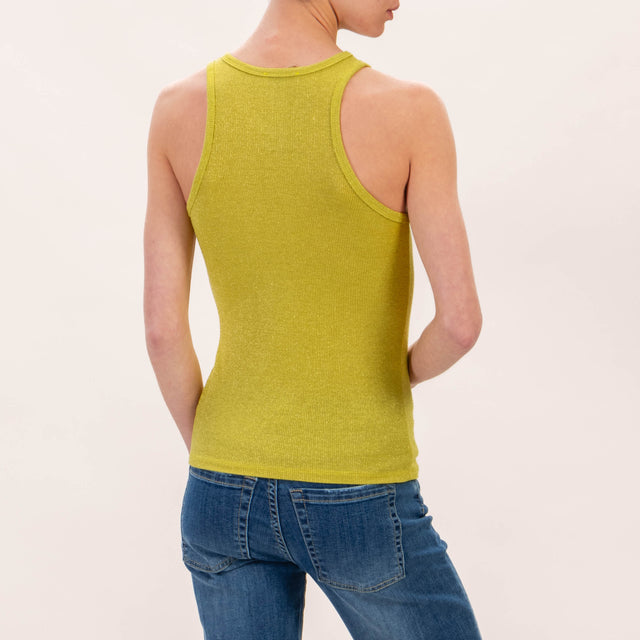 Zeroassoluto-Canotta lurex - lime