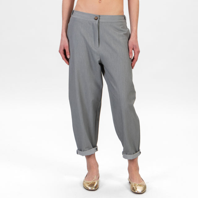 Zeroassoluto-Pantalone BATY loose fit - grey