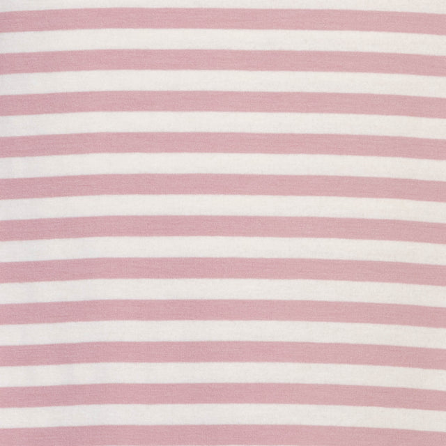 Zeroassoluto- T-shirt jersey scatola a righe - burro/rosa