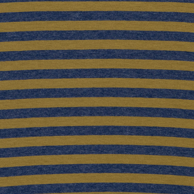 Zeroassoluto- T-shirt jersey scatola a righe - oliva/blu
