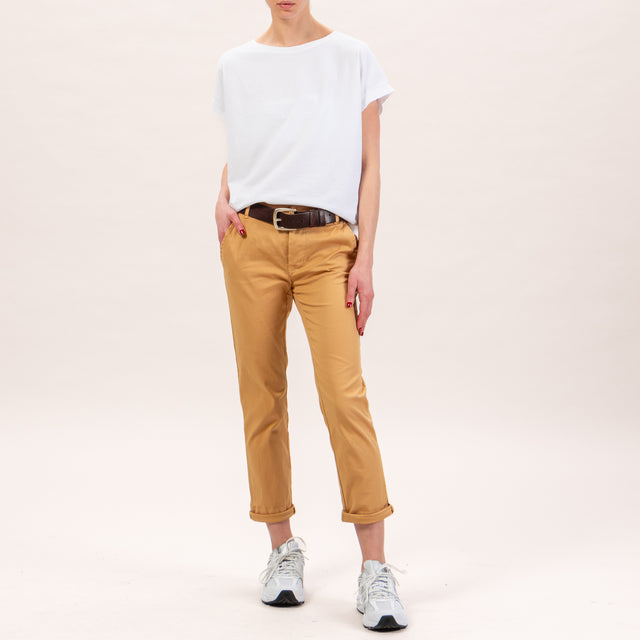 Zeroassoluto-Pantalone LOIS chino elasticizzato - banana