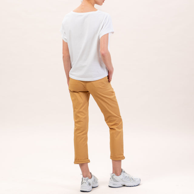 Zeroassoluto-Pantalone LOIS chino elasticizzato - banana