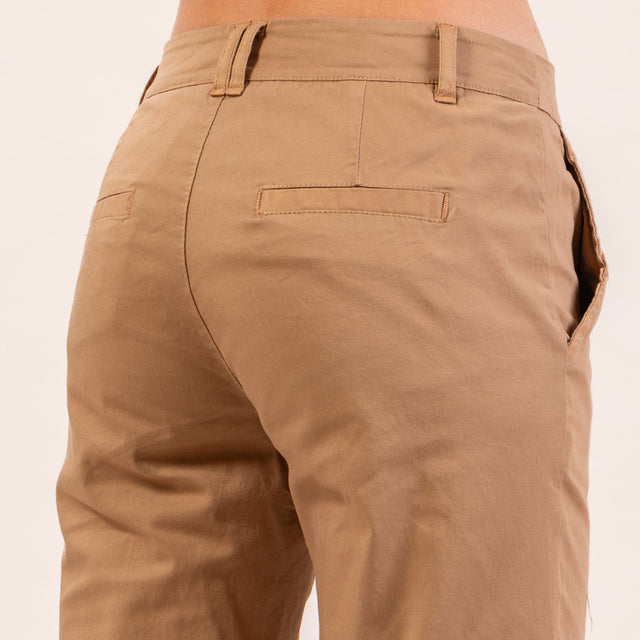 Zeroassoluto-Pantalone LOIS chino elasticizzato - biscotto