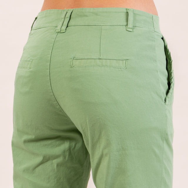 Zeroassoluto-Pantalone LOIS chino elasticizzato - green bay