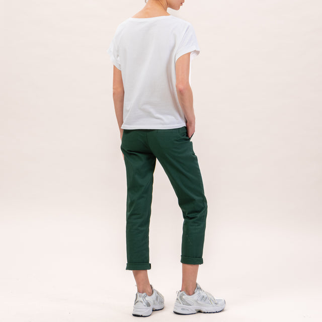 Zeroassoluto-Pantalone LOIS chino elasticizzato - verde pino