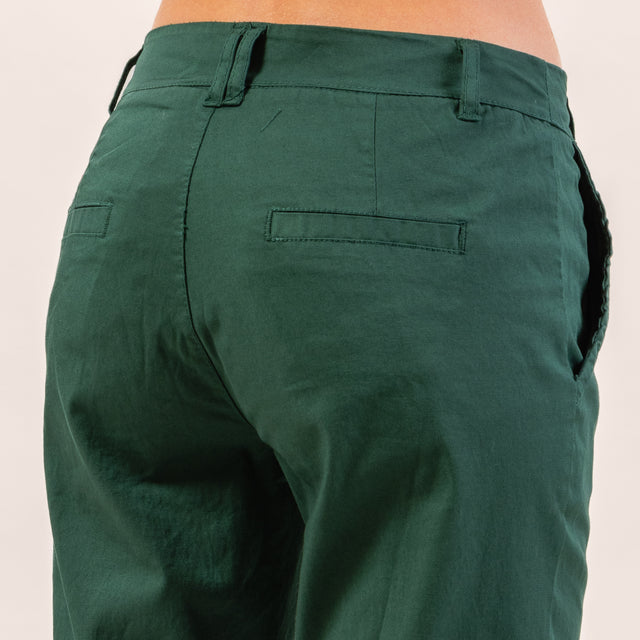 Zeroassoluto-Pantalone LOIS chino elasticizzato - verde pino