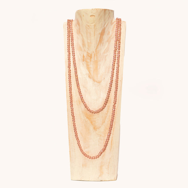 W by white mood-Necklace - peach