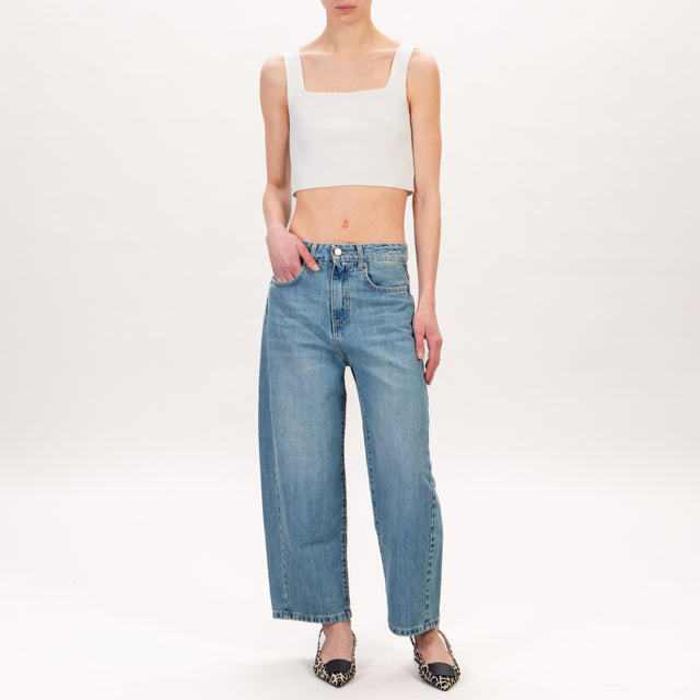 Zeroassoluto-Jeans SKY mom fit - denim
