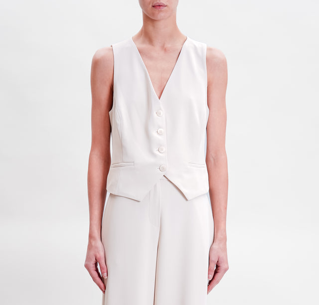 Tension in-Complete vest and trousers - sand