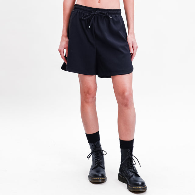 Tensione in-Short con coulisse - nero