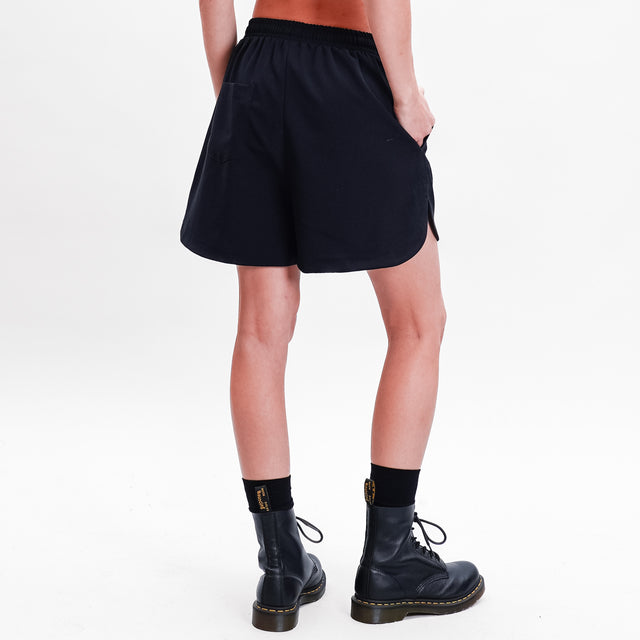 Tensione in-Short con coulisse - nero