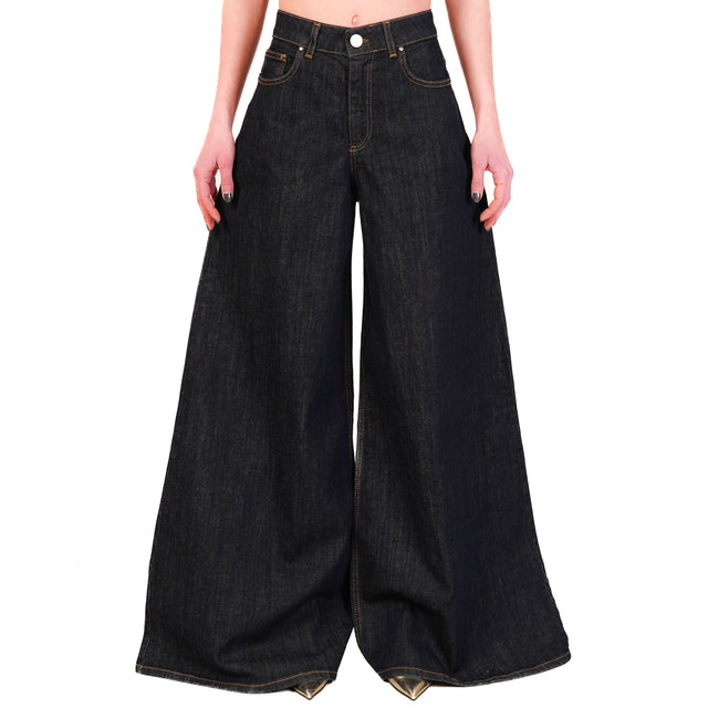 Tensione in-Jeans VALE extra wide leg - denim scuro