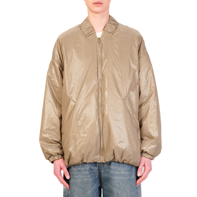 Tensione in-Bomber 100 gr oversize - tortora