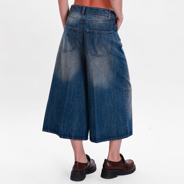 Tension in-Bermuda jeans 5 pockets - denim