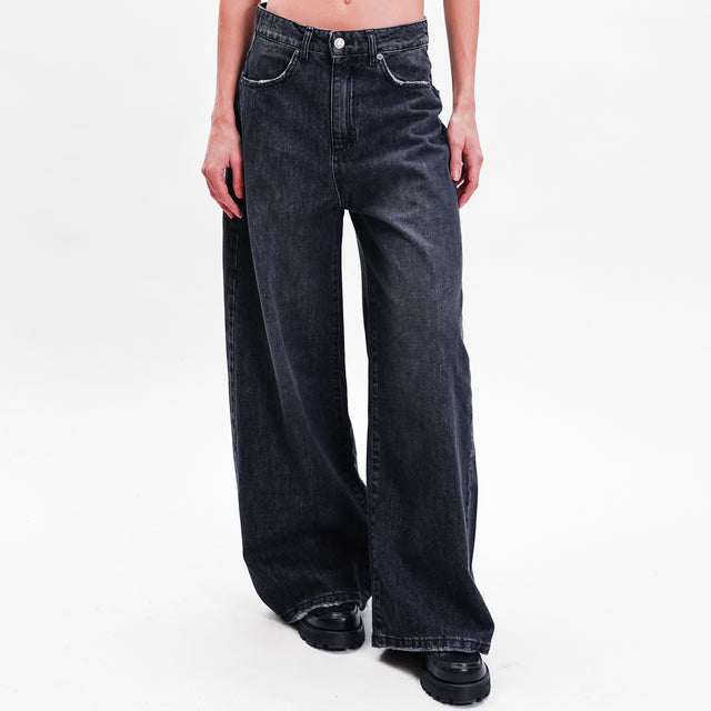 Tensione in -Jeans GIUSI wide leg - denim nero