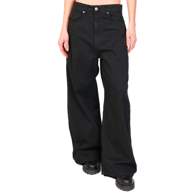 Tensione in-Pantalone GIUSI wide leg - nero