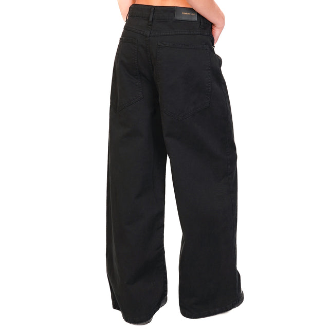 Tensione in-Pantalone GIUSI wide leg - nero