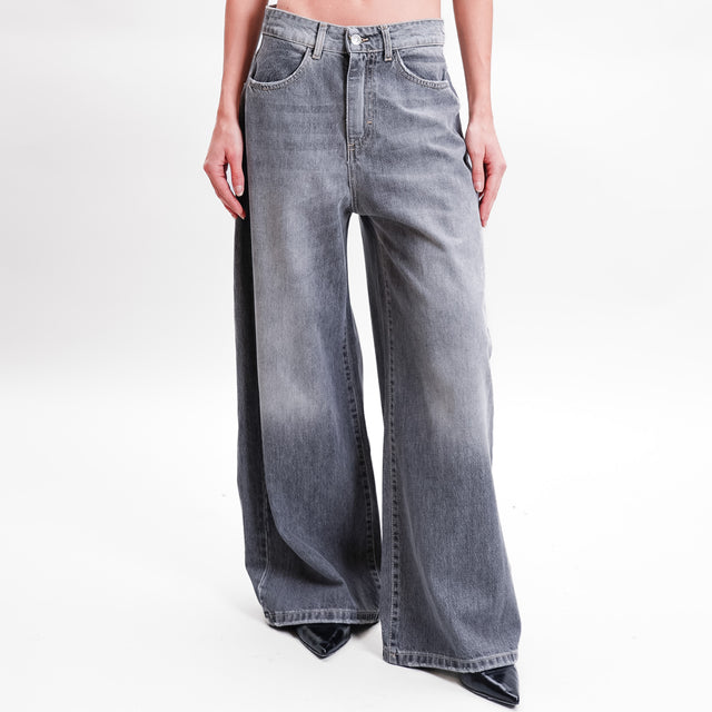 Tensione in-Jeans GIUSI wide leg - grigio