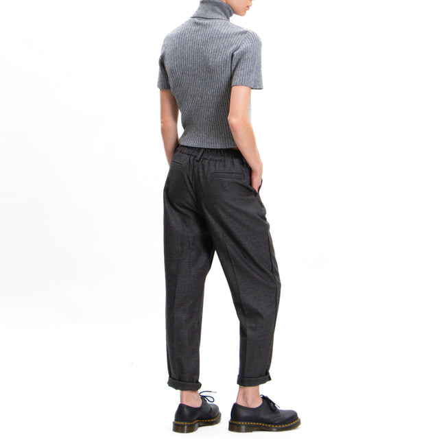 Tensione in-Pantalone pied de poule - grigio