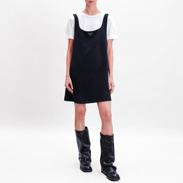 Tension in-Complete Dress+T-shirt - black/white