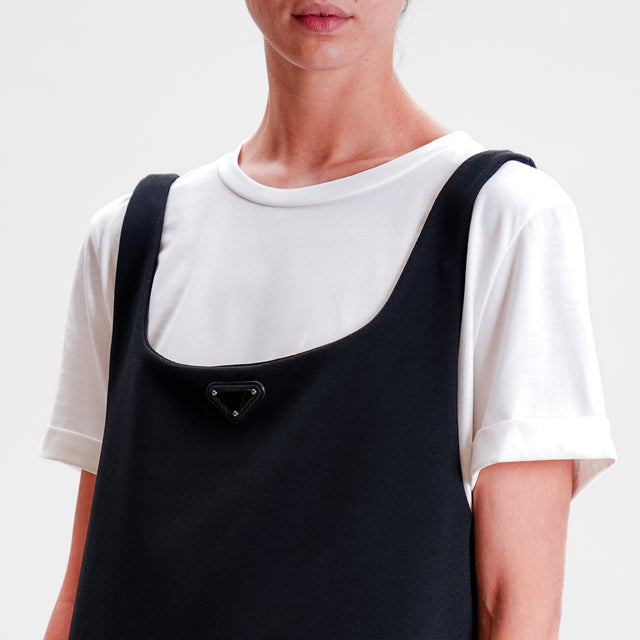 Tension in-Complete Dress+T-shirt - black/white