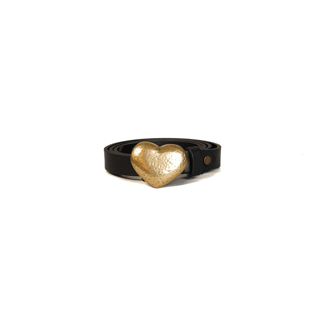 Vicolo-Cintura fibbia cuore - nero
