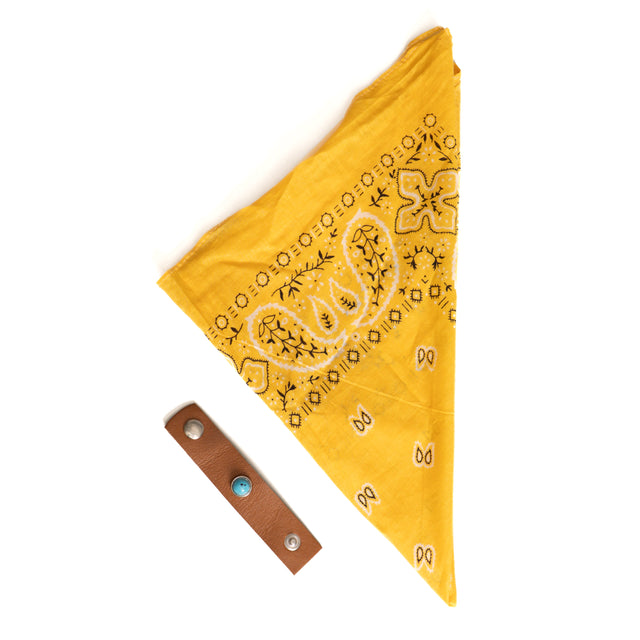 Vicolo-Bandana con cinturino - mostarda