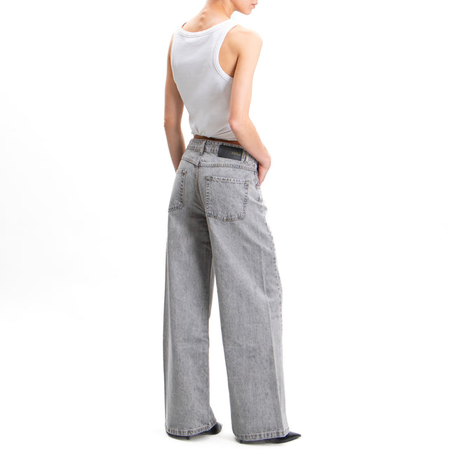 Vicolo-Jeans wide leg fit - smoke grey