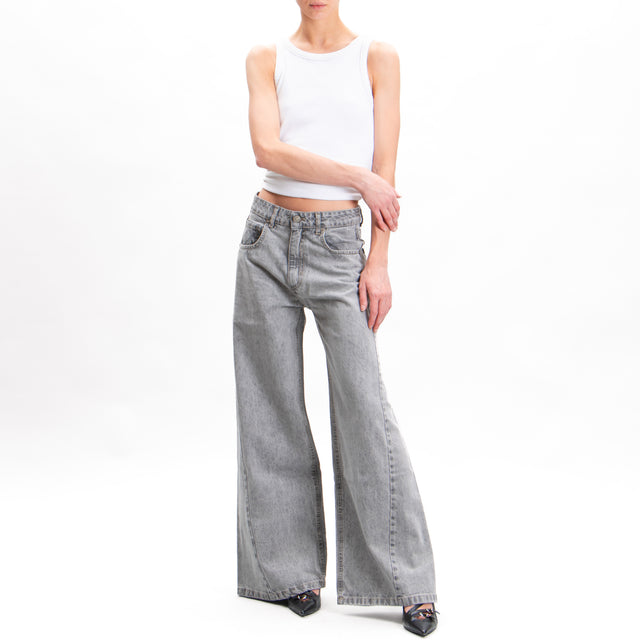 Vicolo-Jeans wide leg fit - smoke grey