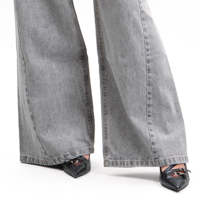 Vicolo-Jeans wide leg fit - smoke grey