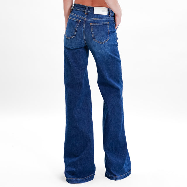 Vicolo-Jeans ELENA wide leg French pockets - denim