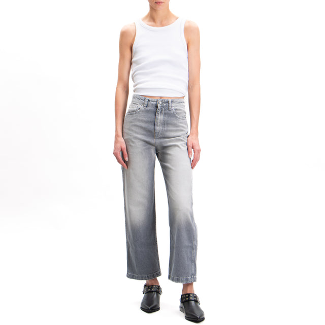 Vicolo-Jeans KATE straight cropped fit - smoke grey