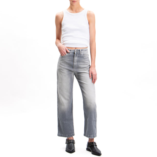 Vicolo-Jeans KATE straight cropped fit - smoke grey