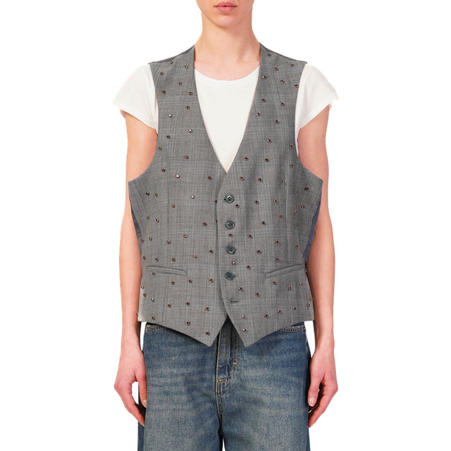 Vicolo-Gilet vintage reburn LIMITED EDITION - galles azzurro