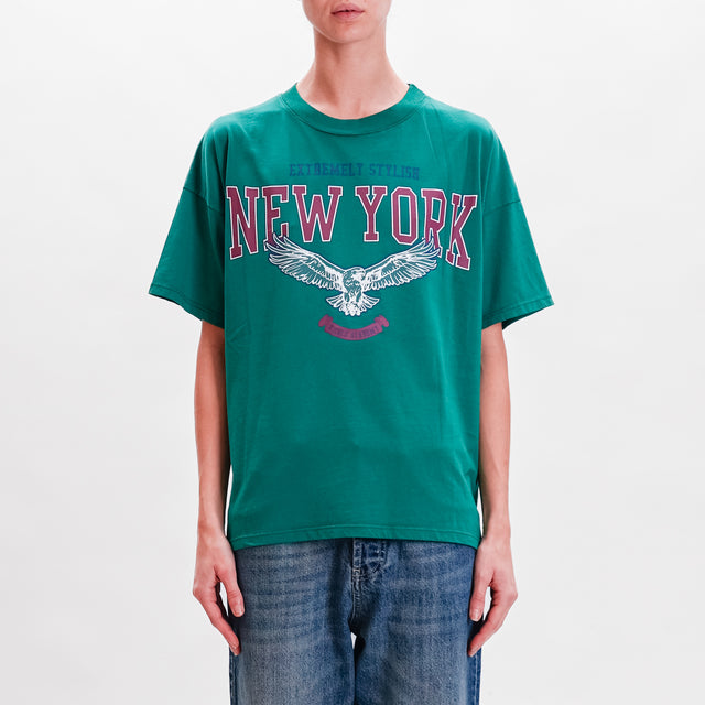 Vicolo-T-shirt NEW YORK - VERDE