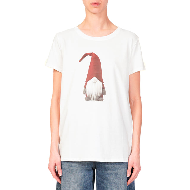 Vicolo-T-shirt DWARF CHRISTMAS - bianco