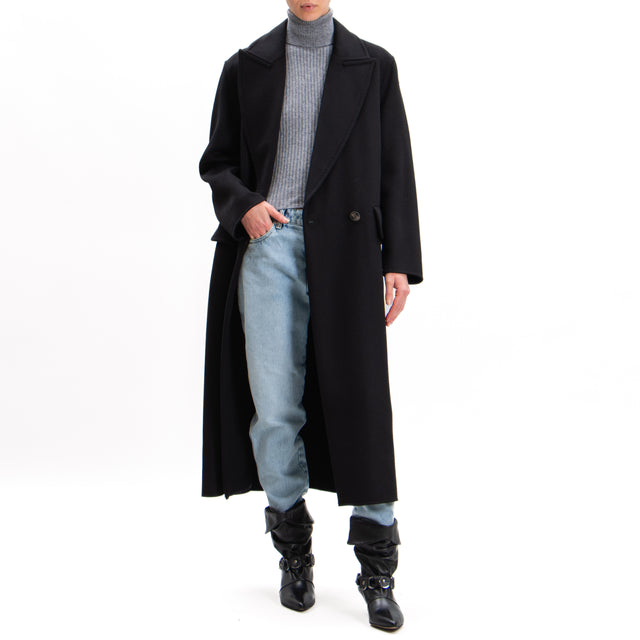 Vicolo-Cappotto hand made misto lana - nero