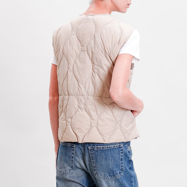 Vicolo-Gilet trapuntato 100 gr - mastice