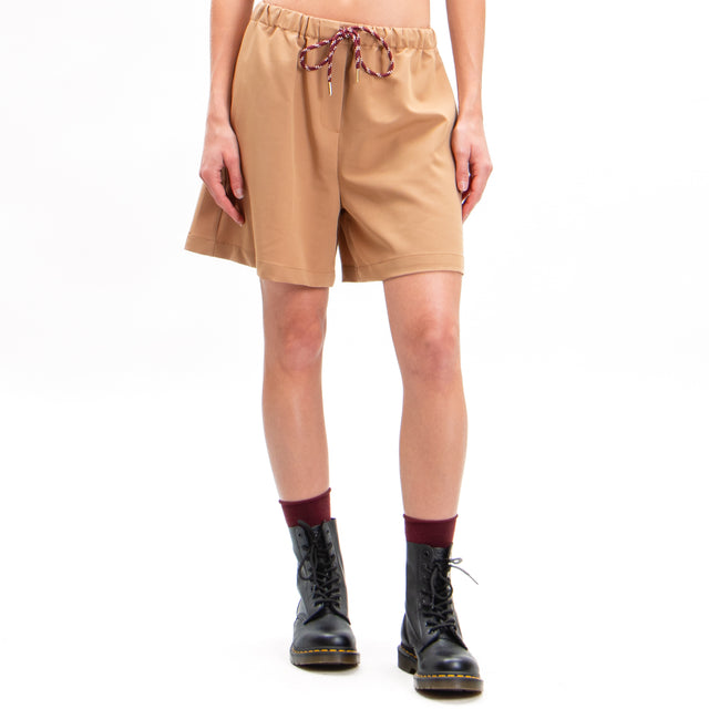 Vicolo-Shorts with drawstring - camel