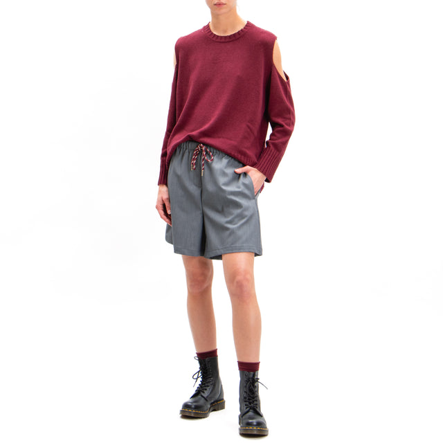 Vicolo-Shorts with drawstring - grey