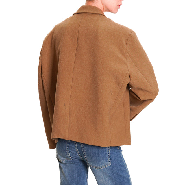 Vicolo-Jacket 2/4 back slit - camel