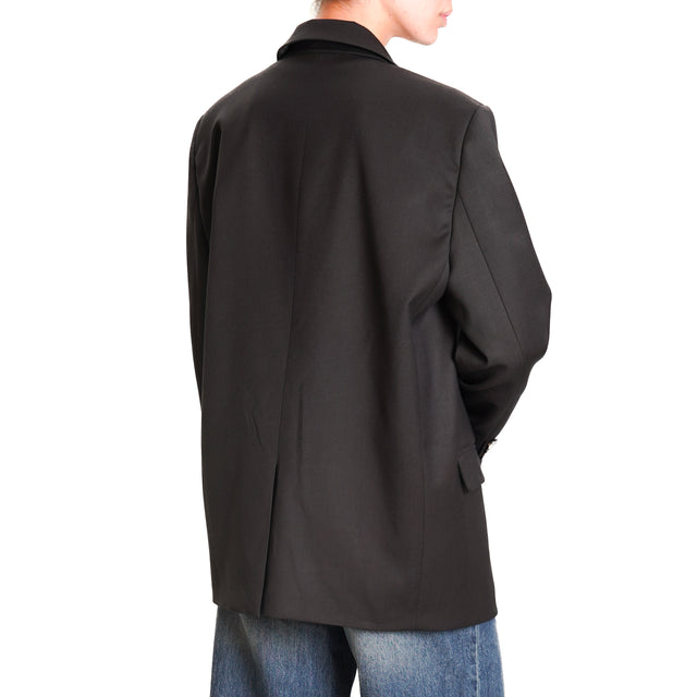 Vicolo-1 Button Over Jacket - Anthracite