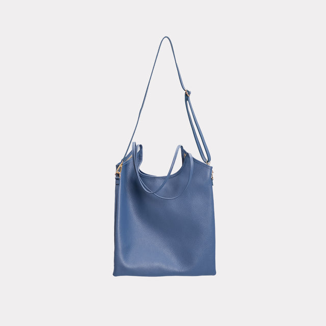 W by Whitemood-Leather shopper bag - dust