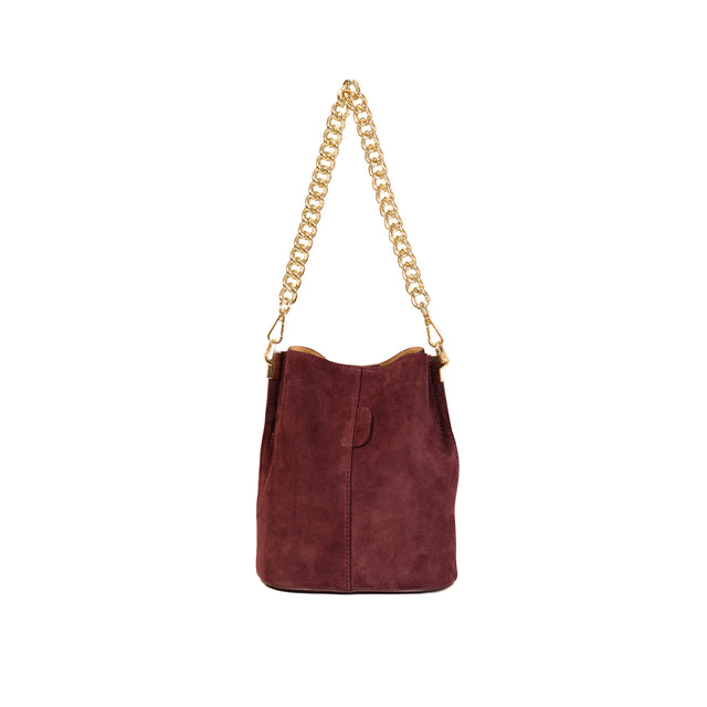 W by Whitemood-Borsa secchiello scamosciato - Bordeaux