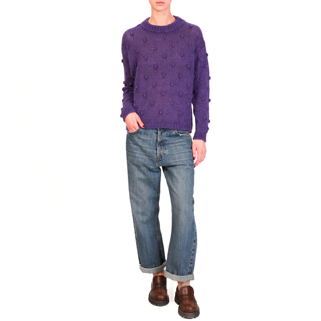 Zeroassoluto-Maglia mohair - viola