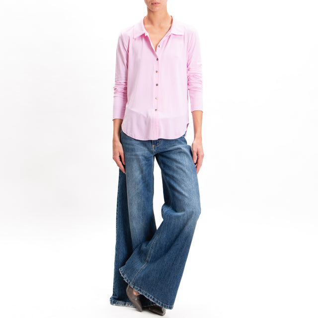 Zeroassoluto-Camicia CARLY in jersey - rosa