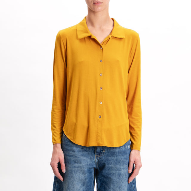 Zeroassoluto-CARLY shirt in jersey - Mustard